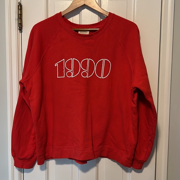 Sézane Année (Year/Decade) Sweatshirt 1990 in Red - Picture 3 of 5